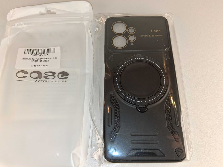 Y031 Etui Magnetyczne Czarne Xiaomi Redmi Note 12 4G