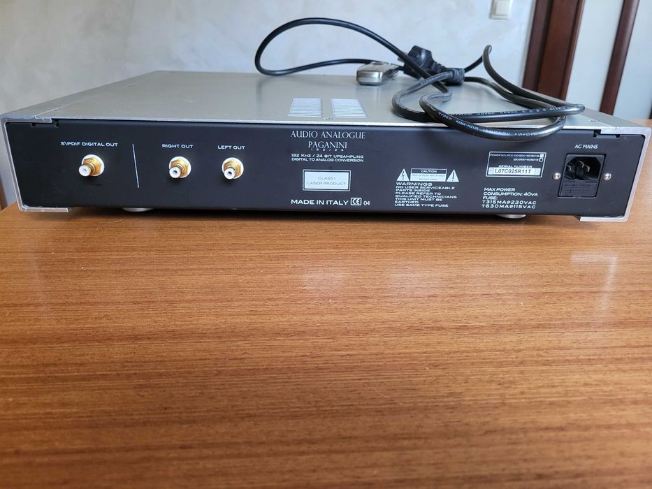 Odtwarzacz CD Audio Analoque Paganini 192/24