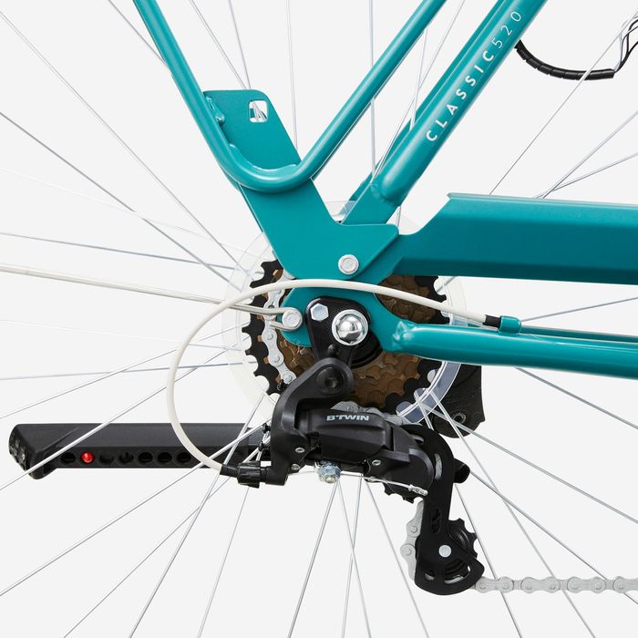 BICICLETA DE CIDADE ELOPS 520 QUADRO BAIXO VERDE