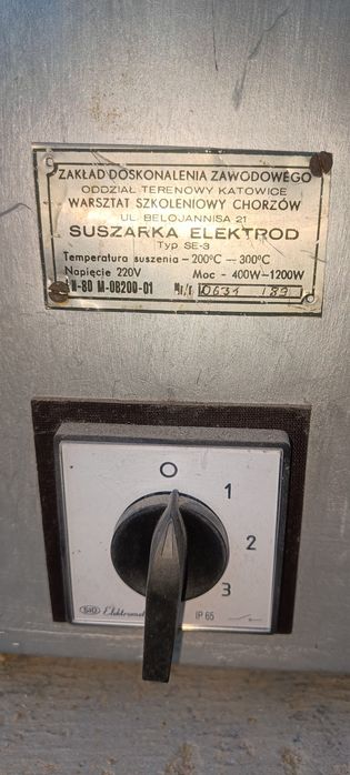 Suszarka Do Elektrod Otulonych  SE-3 400V 3f.