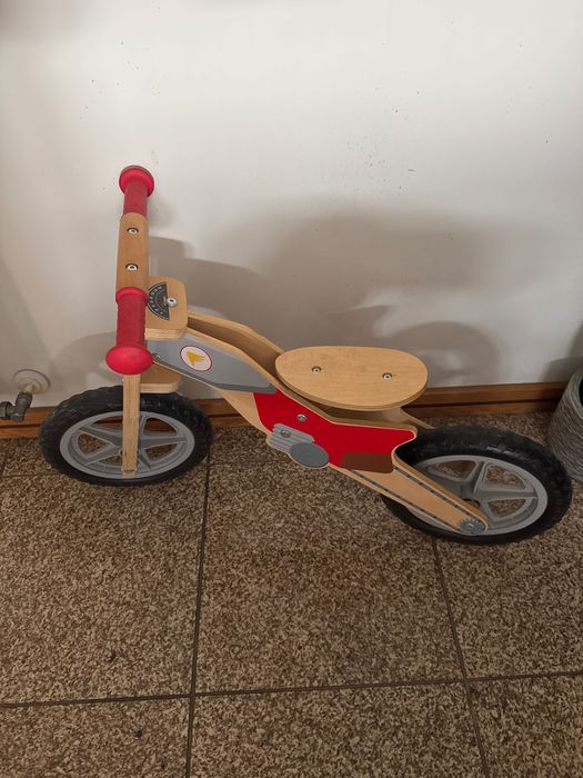 Bicicleta criança madeira