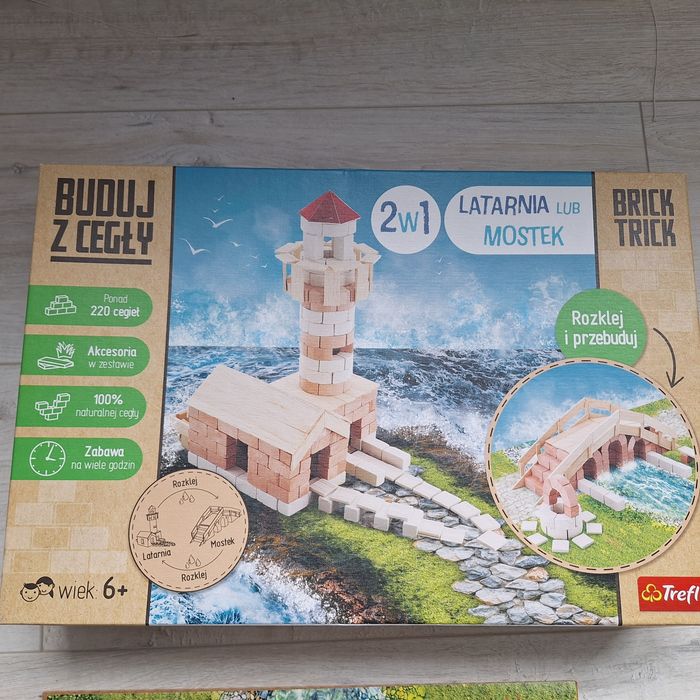 Brick trick trefl Buduj z cegły 2w1