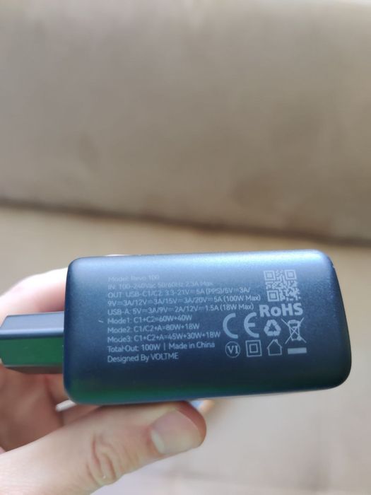 Швидкий зарядний блок адаптер 100Вт, для ноутбука та iPhone