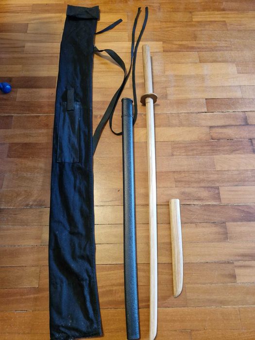 Conjunto/Set Ninjutsu: Bokken, Tanto, Saya e Saco Treino/Travel Bag