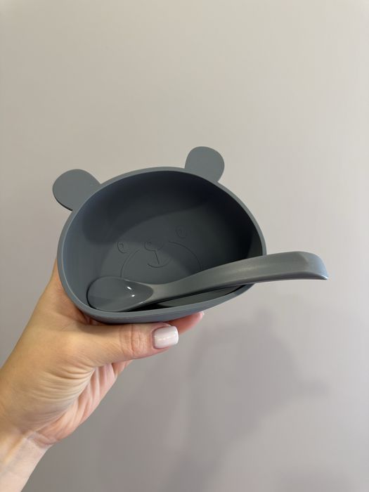 Тарілка на присосці,силіконовий посуд,для дітей