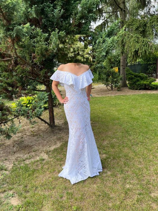 NOWA Suknia hiszpanka Santorini Marty Trojanowskiej (rozm. M) + GRATIS