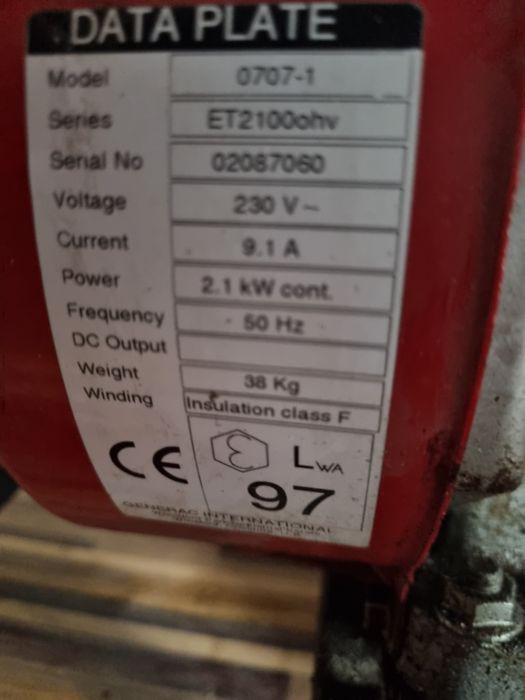 Agregat prądotwórczy 2kw 600zl