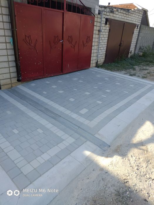 Укладка тротуарной плитки и гранитной брусчатки  демонтажные работы