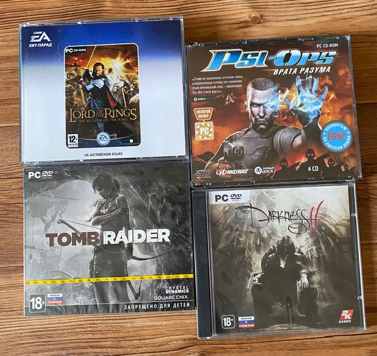 Ігри для ПК(PC): Max Payne, Tomb Raider, Гарри Поттер Sims Петька Братья Пилоты, Геркулес Earthworm Jim Gex The Elder Scrolls Morrowind