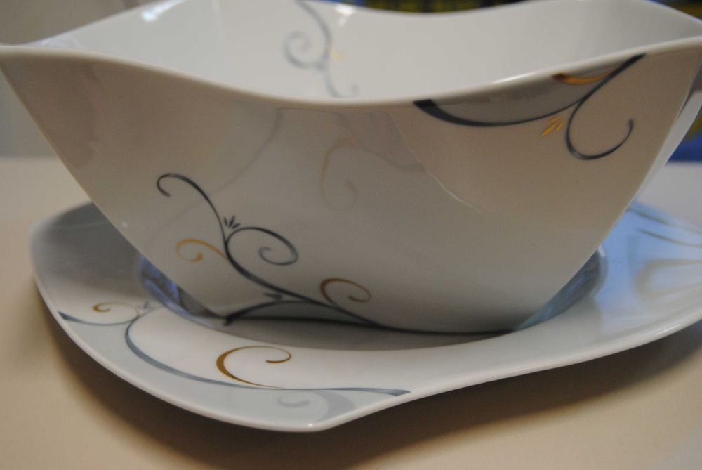 Serwis obiadowy 6 osób porcelana oryginalna Fyrklovern NOWY! Okazja!