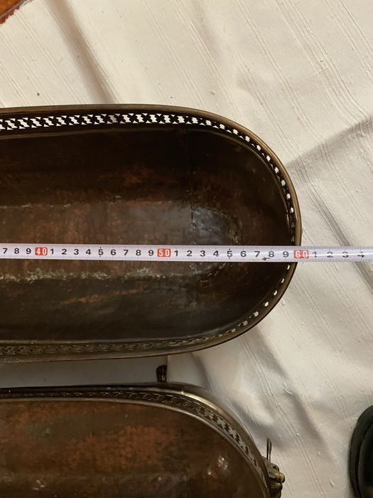 2 floreiras em cobre