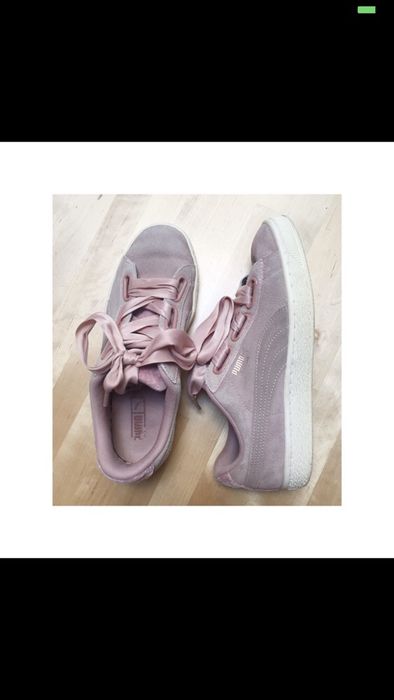 Puma suede pink 39/40 zamszowe + tasiemki