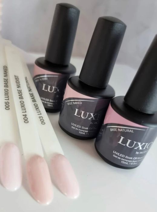 Luxio гель лак Sentiment Demure base Natural Naked Nudist Smirk Buff S