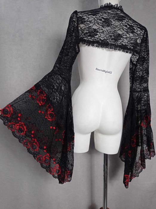 koronkowe zapinane bolerko goth alternative lolita coquette