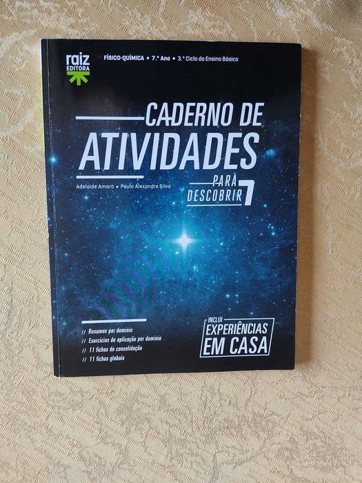 Caderno - Para descobrir 7 - Físico-Química - 7.º ano (NOVO)
