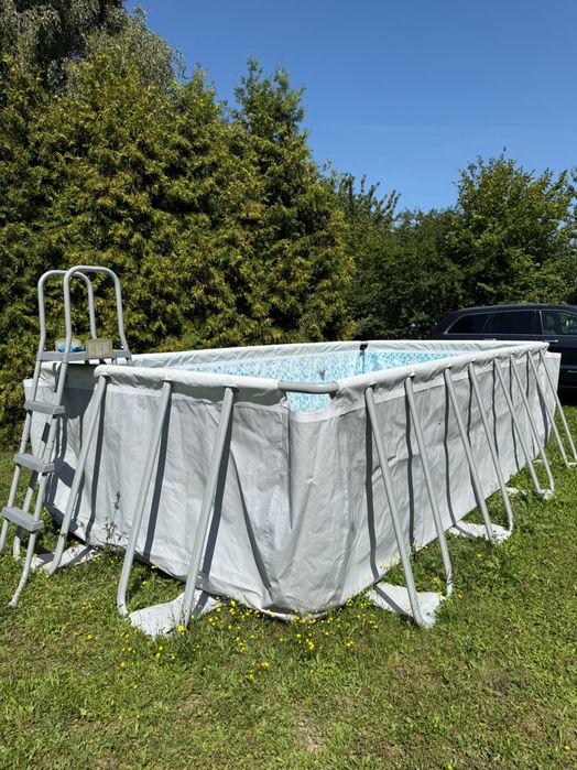 Basen Bestway Power Steel 56671 naziemny ramowy prostokątny 11532l