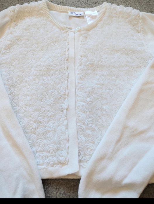 Sweter biały komunia