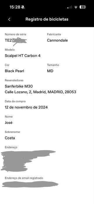Bicicleta BTT Cannondale Scalpel HT Carbon 4 (Tamanho M) - Como Nova