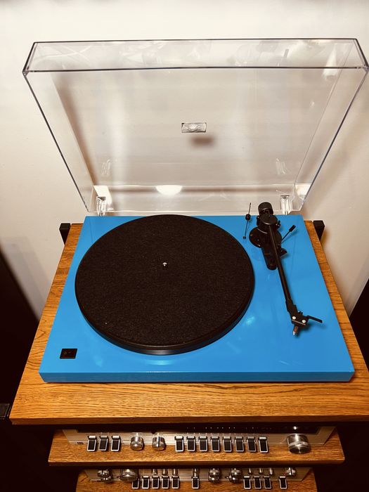 Вініловий програвач Pro-Ject Debut II блакитний Hi-Fi Австрія ремінний програвач вінілу