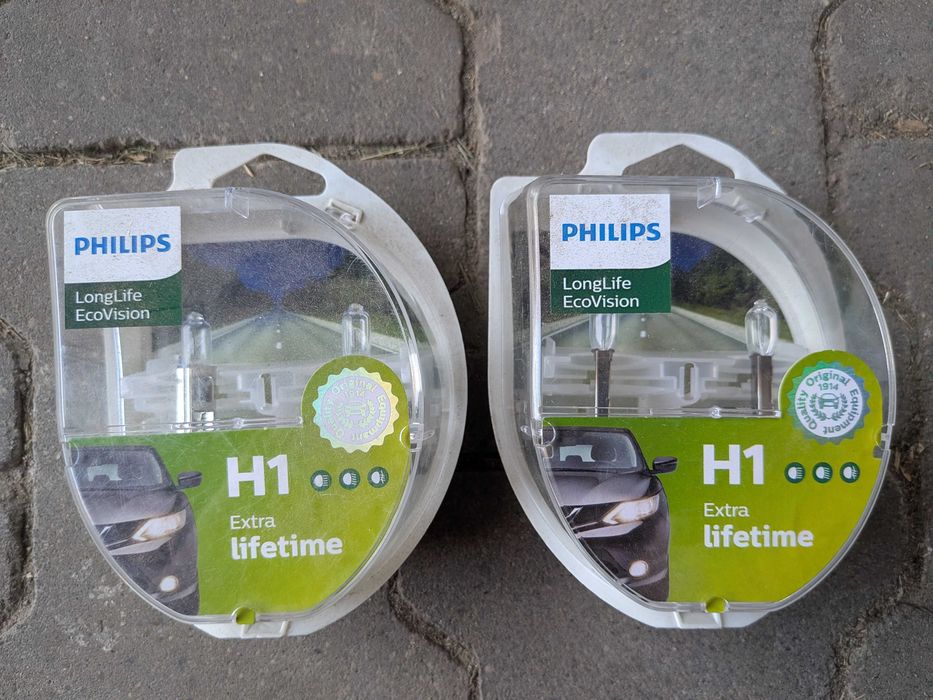 Zestaw 4 żarówek Philips H1 LongLife EcoVision