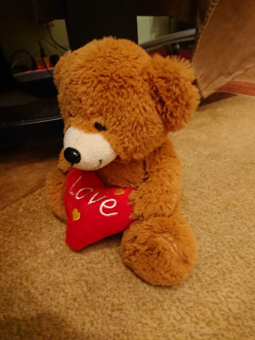 miś pluszowy  25 cm brązowy