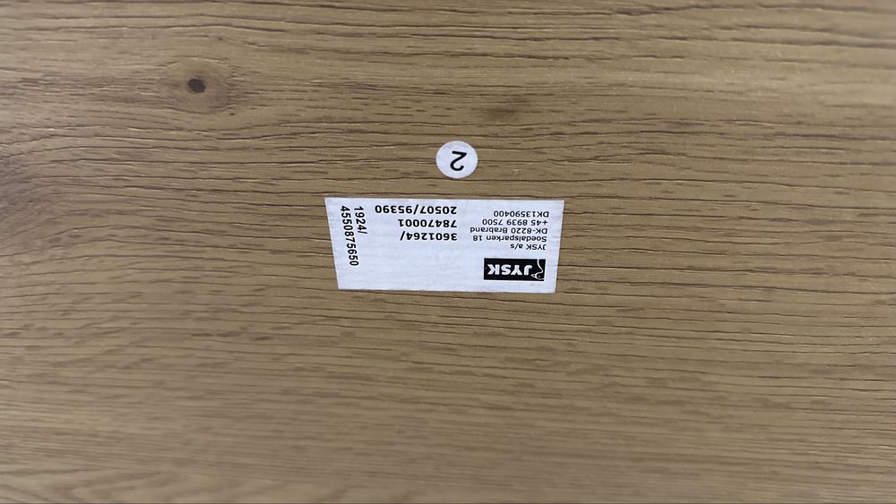 Стіл письмовий JYSK білий+дуб