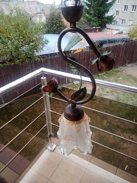 Żyrandol + lampa sufitowa