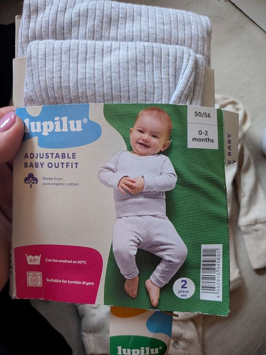 Komplet niemowlęcy 3 szt rozm 50/56