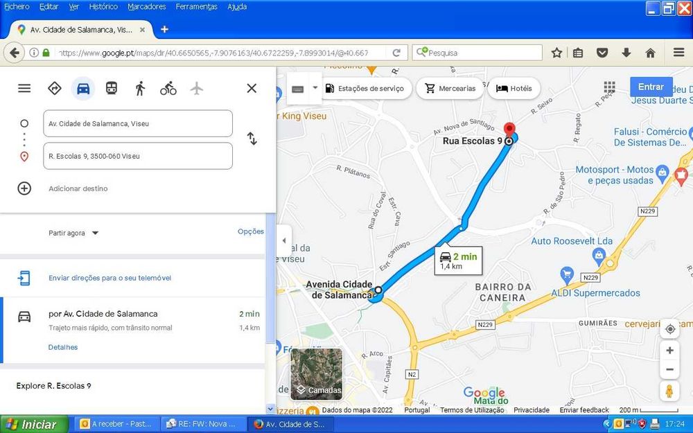 T2 +2 compartimentos com 60m2, aquec. central a gás natural, Viseu
