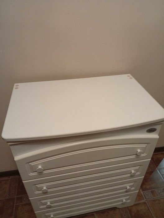 Пеленальний комод з ванночкою NEOnato (Італія) білий