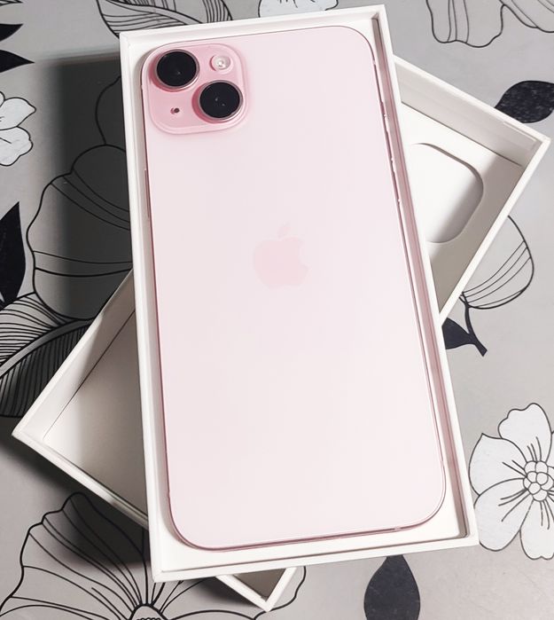 iPhone 15 plus 256 GB różowy - stan idealny