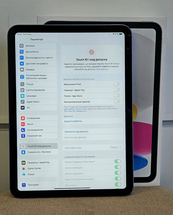 Apple ipad 10th 256gb Батарея 100% Wi Fi 10.9 2022 Blue