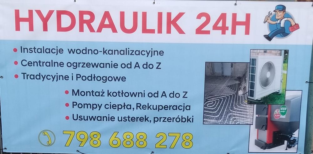Hydraulik 24H, usługi hydrauliczne, montaż, instalacje