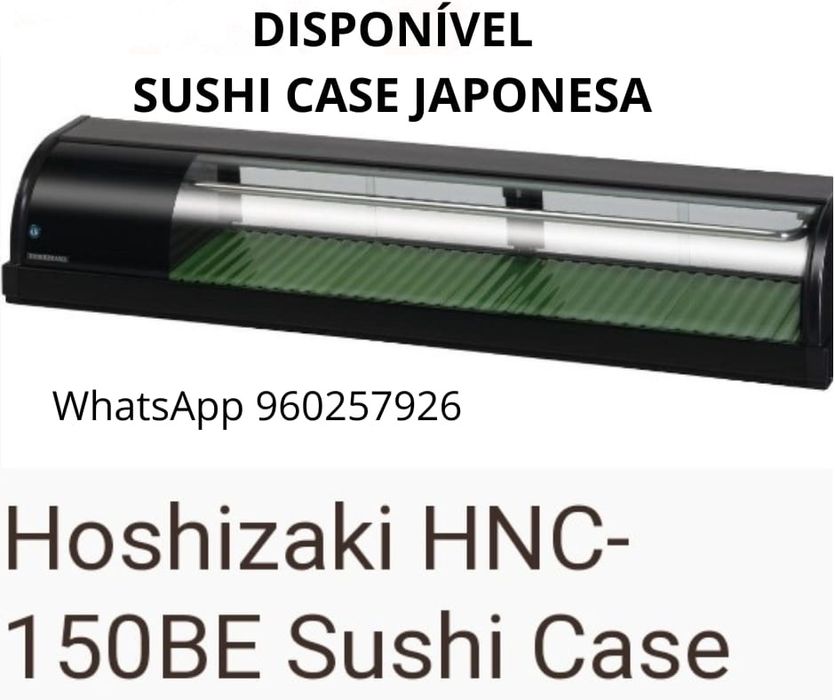 Vitrine japonesa (Sushi case) Oshizaki e facas KIRITSUKI DEBA, barato