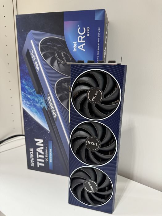 UNIKAT: Sparkle Intel Arc A770 TITAN OC | 16GB VRAM | AI / LLM / Rendering