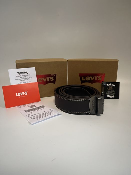 ‼️РОЗПРОДАЖ‼️Ремінь чоловічий Levi’s/ Подарунковий набір