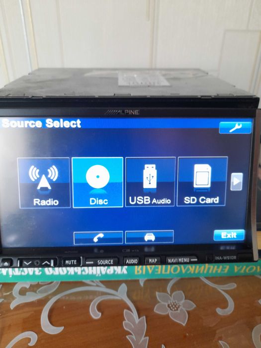 процессорная магнитола ресивер alpine ina w 910r