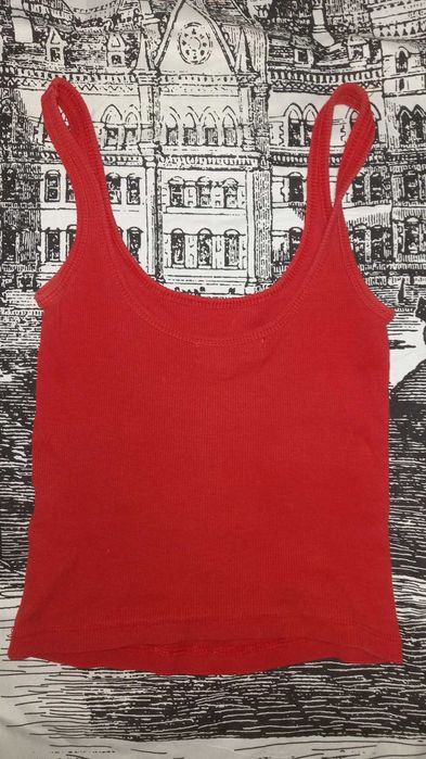 Красная майка на подростка