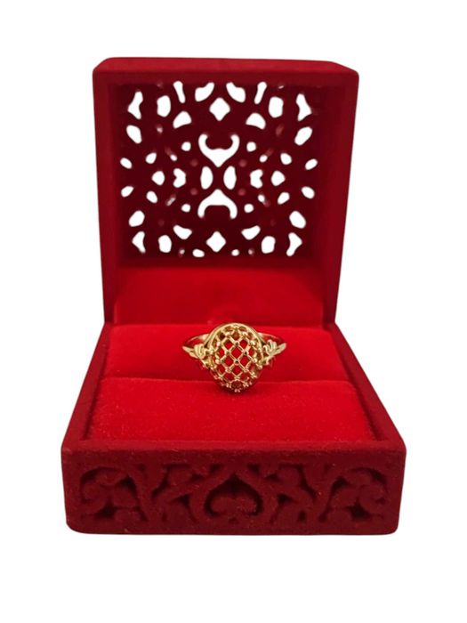 Złoty ażurowy pierścionek 585 3,42g