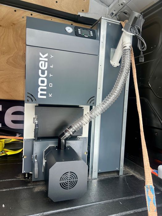 Kocioł na pellet, kotły Mocek 16kW, piec drewno promocja dotacja ZUM