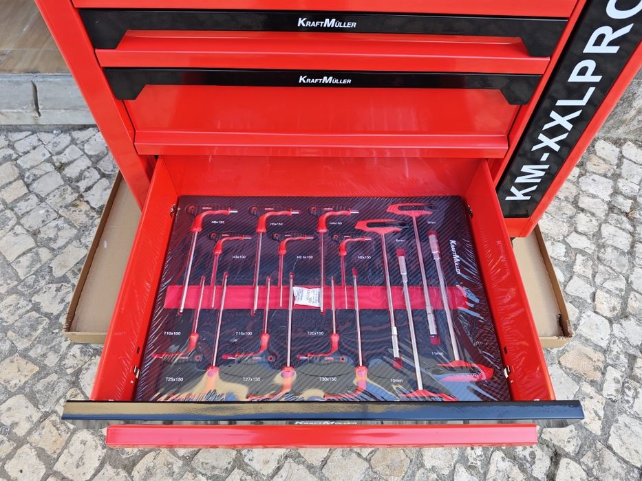 Carrinho de ferramentas Kraft Muller 7 gavetas 7 cheias com