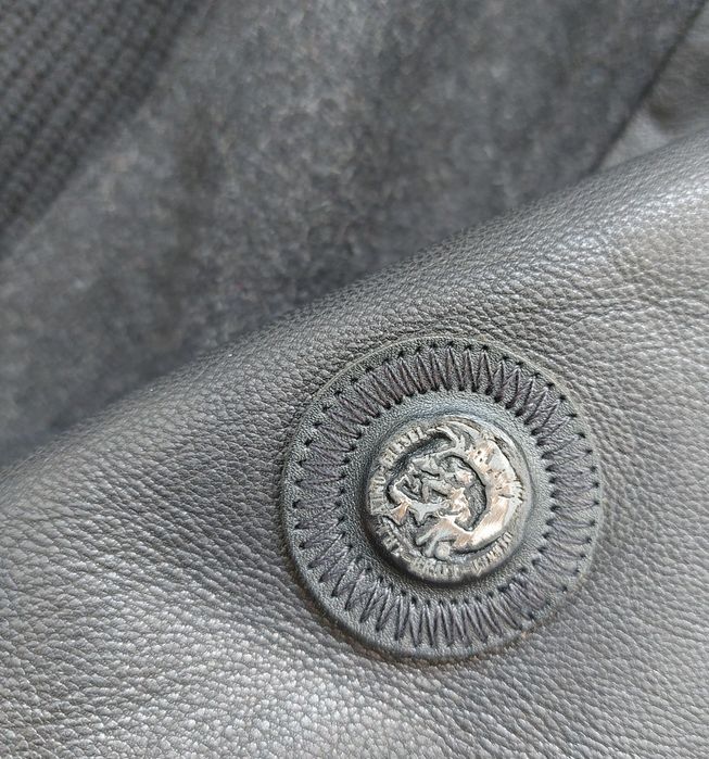 Diesel nowa kurtka męska skórzana/wełna r. M