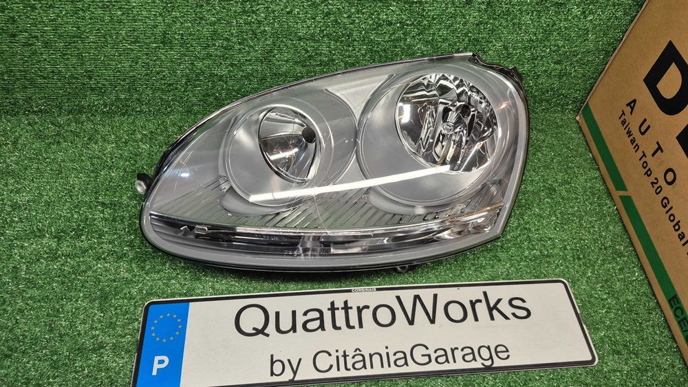 VW Golf V-10.03-07.09- ÓTICA/FAROL FRENTE ESQUERDA NOVA DEPO EMBALADA