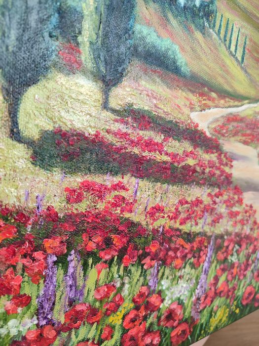 Велика картина маслом Маки Тоскани 60х40