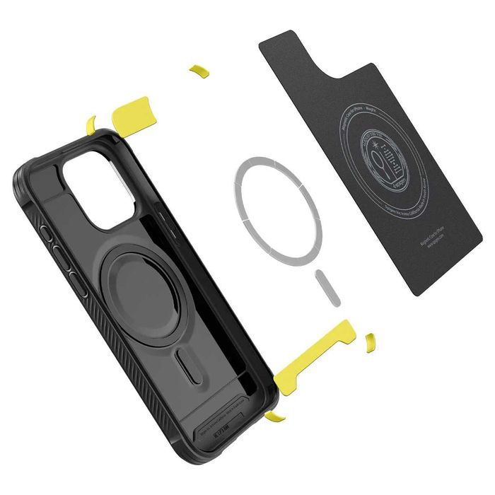 Чехол Spigen Rugged Armor MagFit для iPhone 15 Pro Max Matte Black