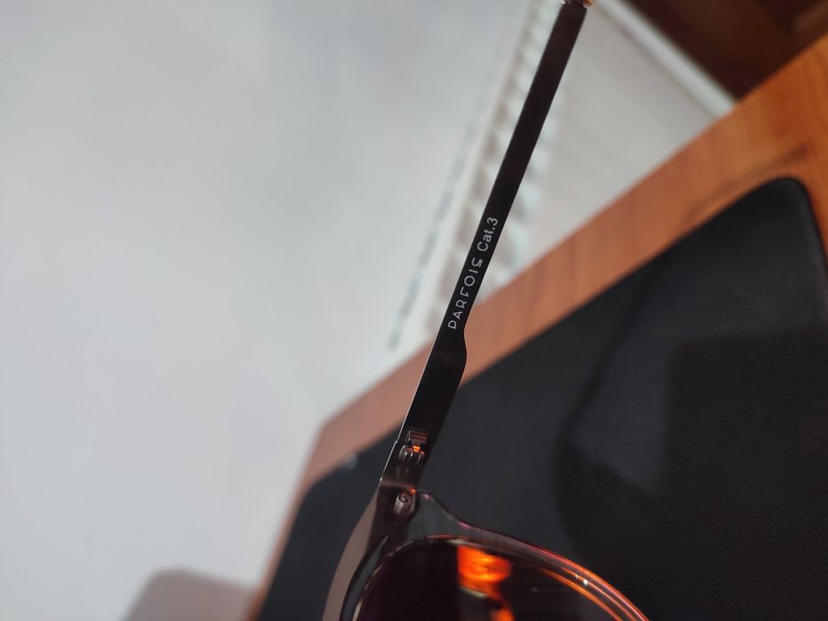 Óculos de sol castanhos mais caixa de óculos PARFOIS