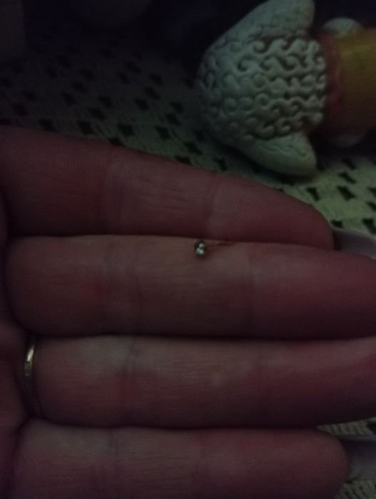 Пірсинг в ніс золотий фіаніт, пірсинг біжутерія з камінчиком,