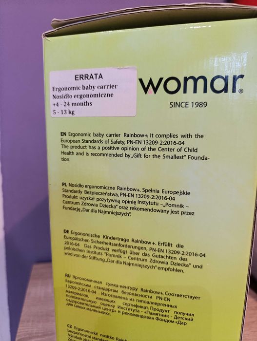 Nosidełko ergonomiczne womar