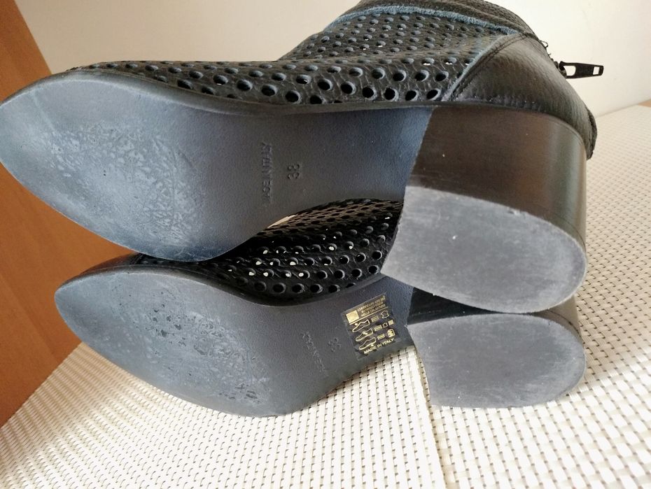 Passo per Passo.  Літні шкіряні туфлі. Перфоровані |Сітка| Ботильйони. Made in Italy. Оригінал. Розмір 37.5