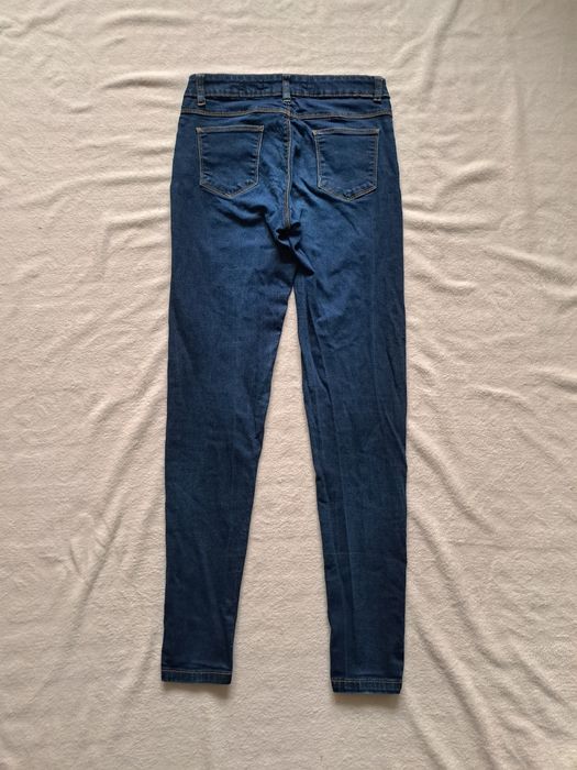 Jeansy Reserved 36 Niebieskie Granatowe Slim